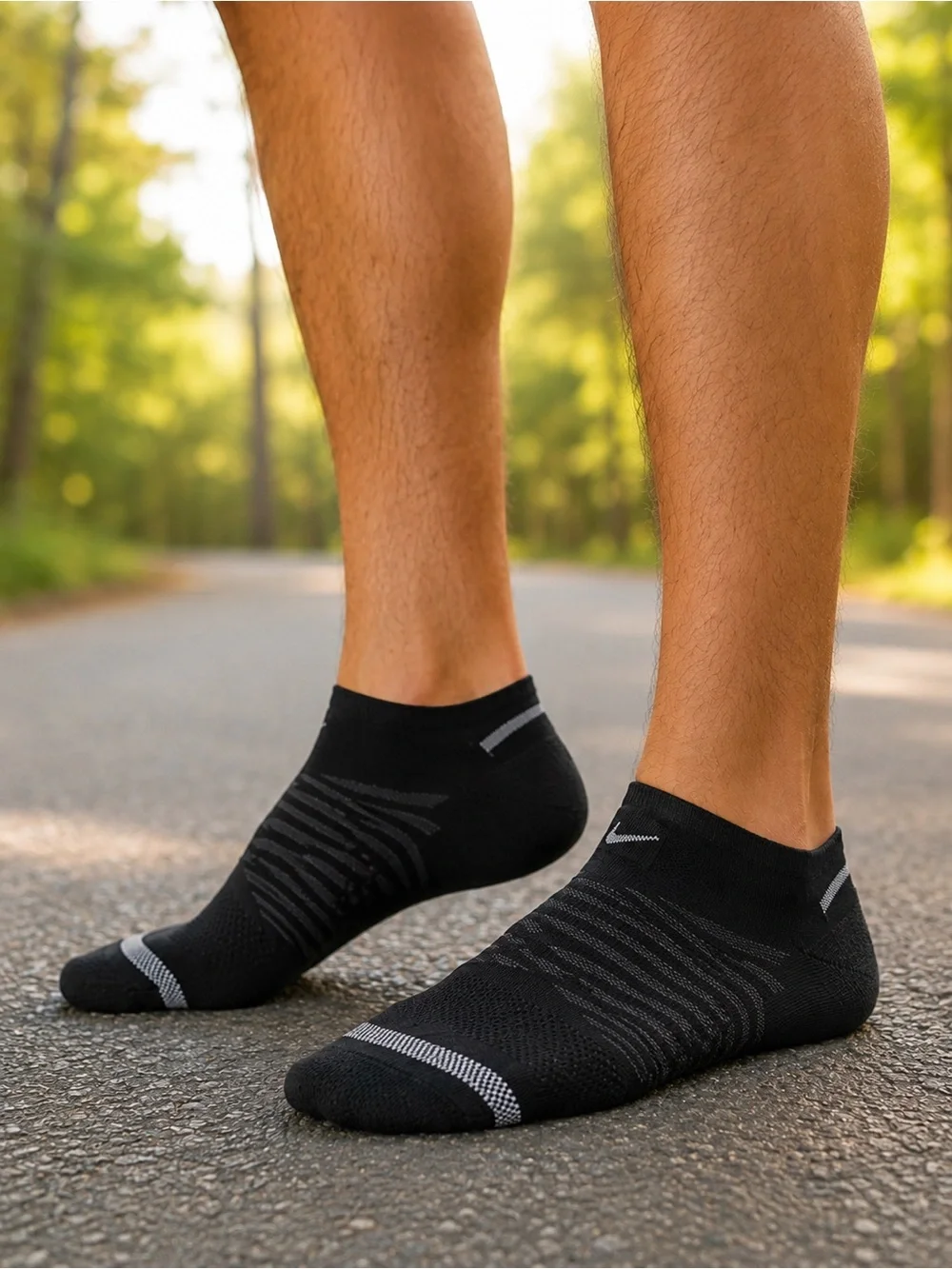 Nike Spark Running Socks 2 Pack Dri-FIT Cushioned No Show NWT Men 10-11.5
